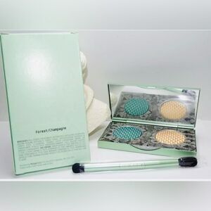 Mally Effortless Airbrush Eyeshadow Duo-Forest/Champagne with Brush (New…